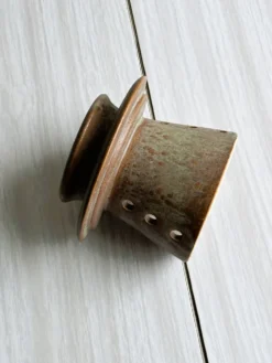 Beurrier en grès artisanal