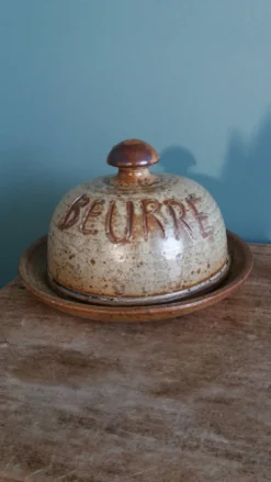 Beurrier en grès de Puisaye Jean-Pierre Prud’homme