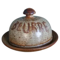 Beurrier en grès de Puisaye Jean-Pierre Prud’homme