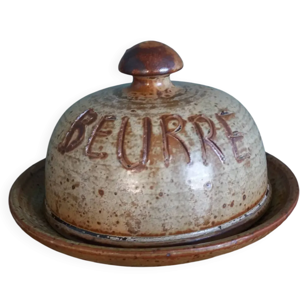 Beurrier en grès de Puisaye Jean-Pierre Prud’homme