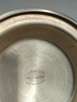 Beurrier en métal argenté