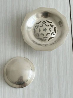 Beurrier en métal argenté Coquillor