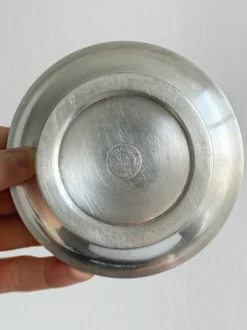Beurrier en métal argenté Coquillor