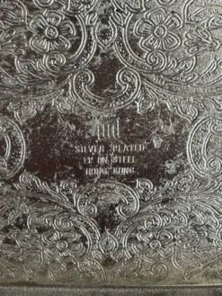 Beurrier en métal argenté XX siècle