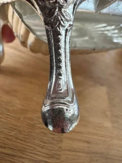 Beurrier en métal argenté XX siècle