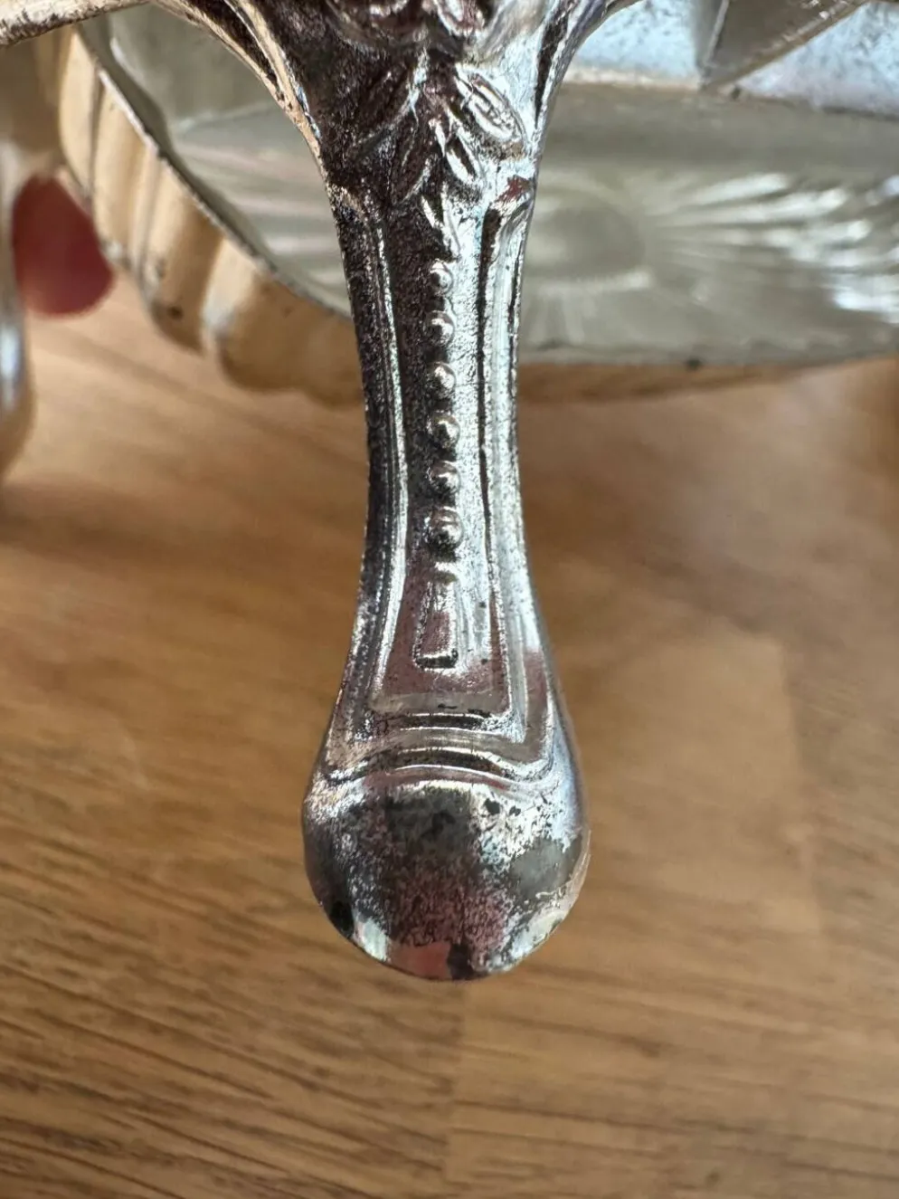 Beurrier en métal argenté XX siècle