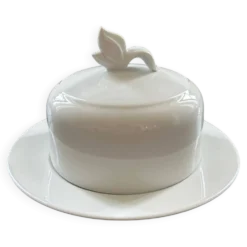 Beurrier en porcelaine