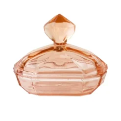 Beurrier en verre, art déco, années 1930, production : Italie