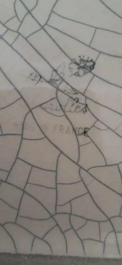 Beurrier faïencerie de Charolles, années 70. Jacques et Kira Molin