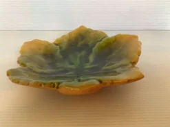 Beurrier feuille céramique et son couteau