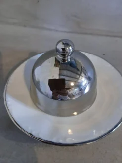 Beurrier individuel en porcelaine