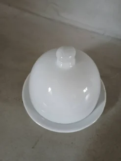 Beurrier individuel en porcelaine