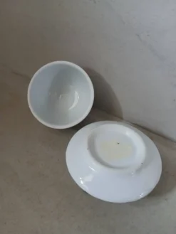 Beurrier individuel en porcelaine