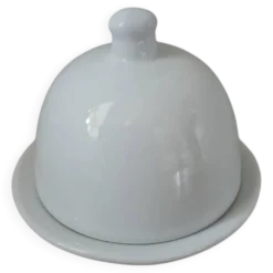 Beurrier individuel en porcelaine