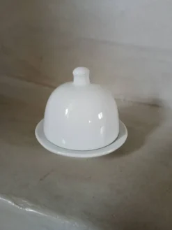 Beurrier individuel en porcelaine