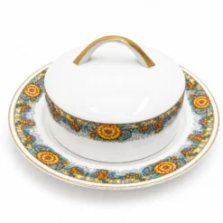 Beurrier / légumier porcelaine de Limoges 1960