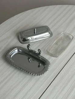 beurrier métal inox