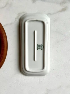 Beurrier Pillivuyt en porcelaine blanche