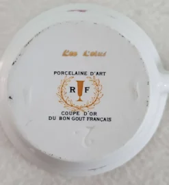 Beurrier porcelaine d'art
