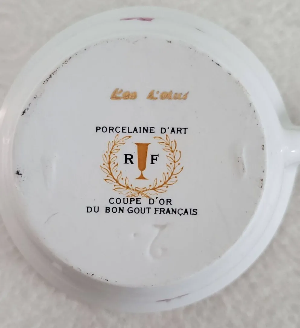 Beurrier porcelaine d'art