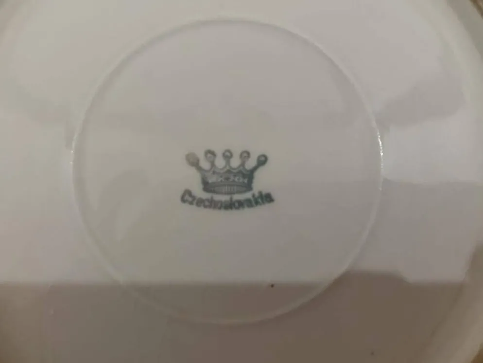 Beurrier porcelaine de Bohême