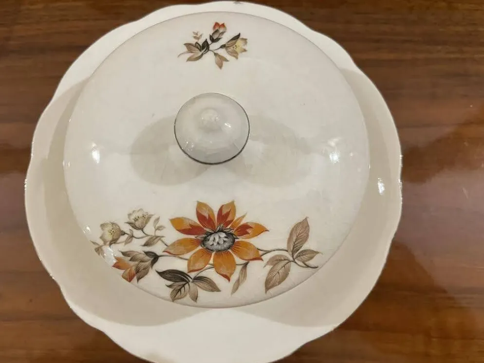 Beurrier porcelaine de Bohême