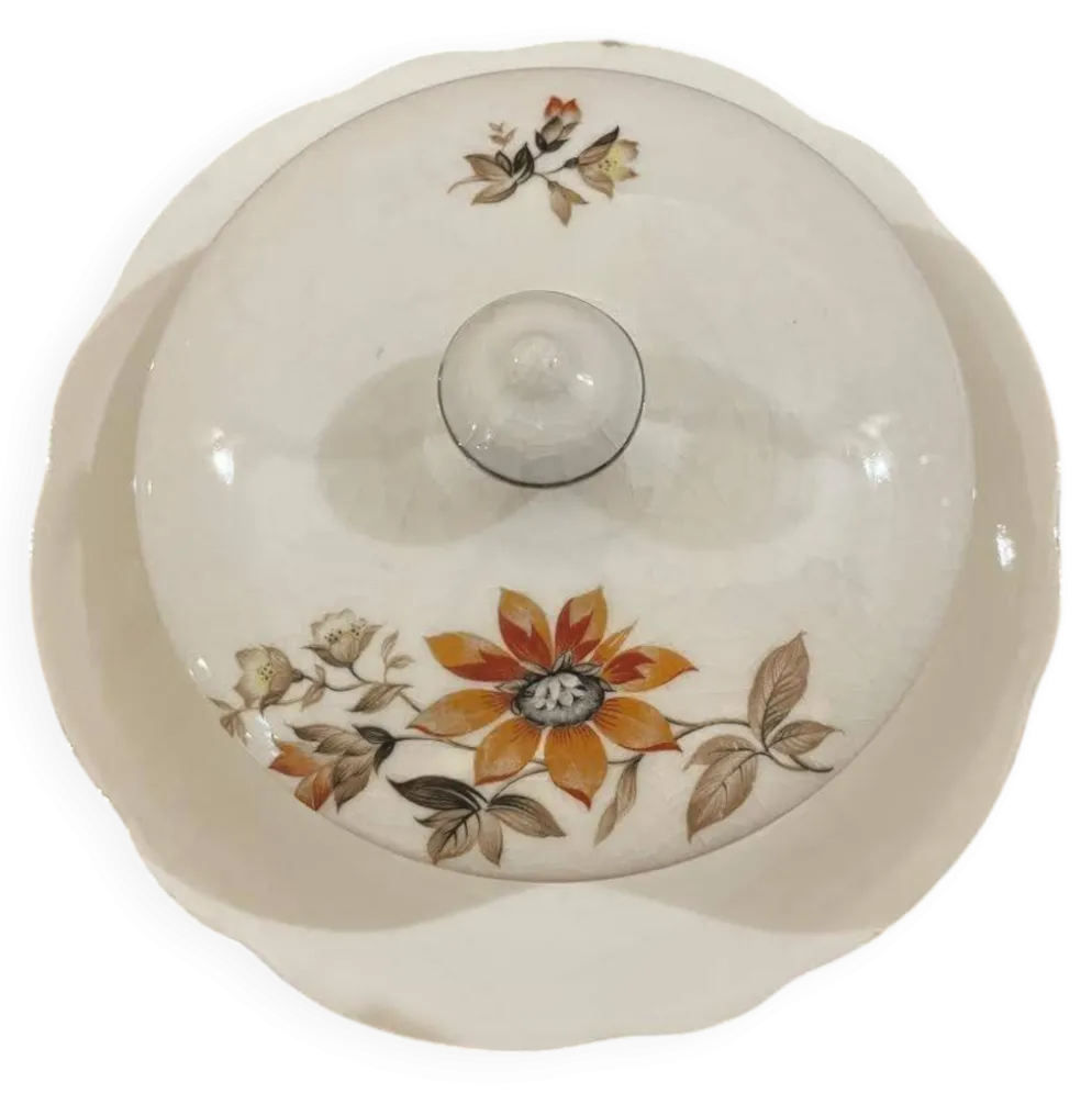 Beurrier porcelaine de Bohême
