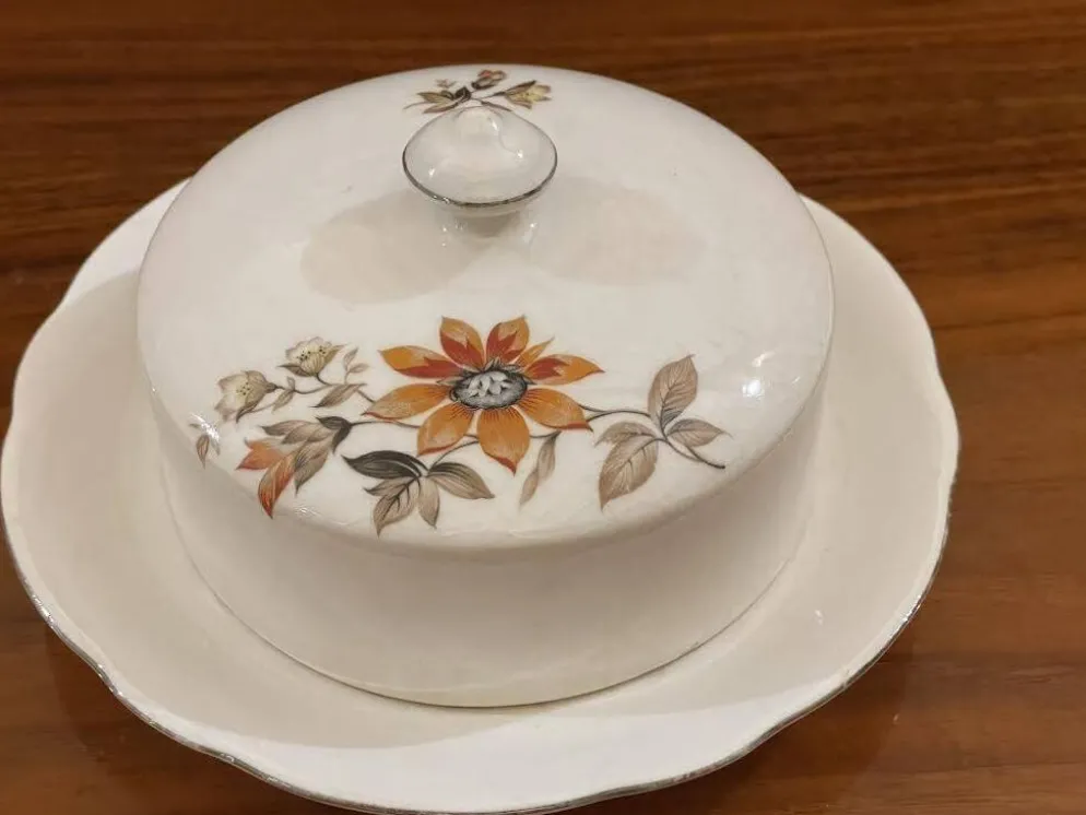 Beurrier porcelaine de Bohême