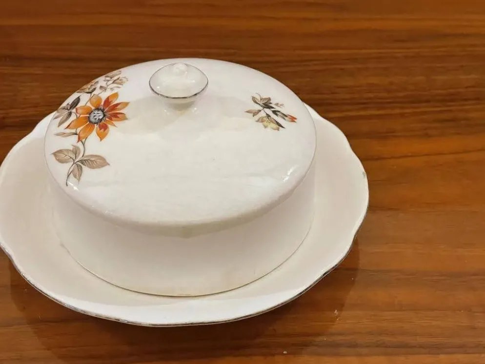 Beurrier porcelaine de Bohême