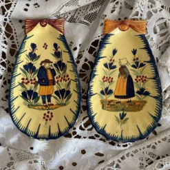 Beurriers coquillage Henriot Quimper à poser ou suspendre