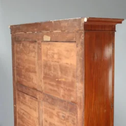 Bibliothèque ancienne en acajou avec verre soufflé, Angleterre, XXe siècle