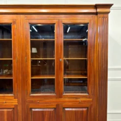 Bibliothèque anglaise classique avec colonnes