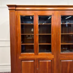 Bibliothèque anglaise classique avec colonnes