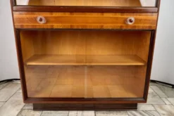 Bibliothèque Art Déco, Vitrine, Meubles Tchèques, 1960, Tchécoslovaquie