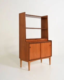 Bibliothèque avec bureau caché par Bräntorps, années 1960