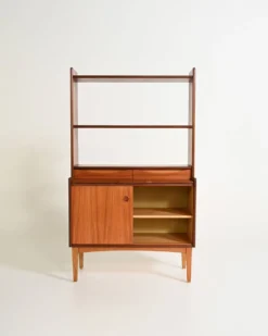 Bibliothèque avec bureau caché par Bräntorps, années 1960