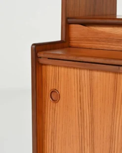 Bibliothèque avec bureau caché par Bräntorps, années 1960