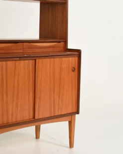Bibliothèque avec bureau caché par Bräntorps, années 1960