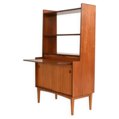 Bibliothèque avec bureau caché par Bräntorps, années 1960