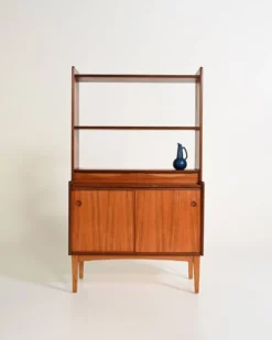 Bibliothèque avec bureau caché par Bräntorps, années 1960