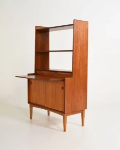 Bibliothèque avec bureau caché par Bräntorps, années 1960