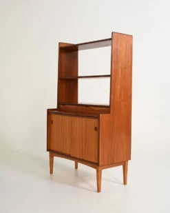 Bibliothèque avec bureau caché par Bräntorps, années 1960