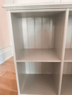 Bibliothèque baudou en bois de hêtre gris clair