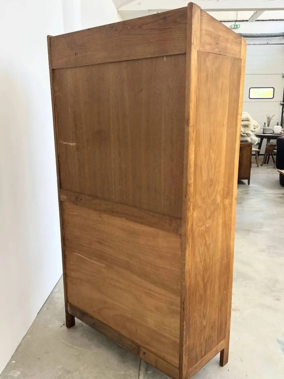 Bibliothèque commode chêne massif années 50