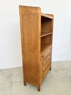 Bibliothèque commode chêne massif années 50