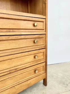 Bibliothèque commode chêne massif années 50