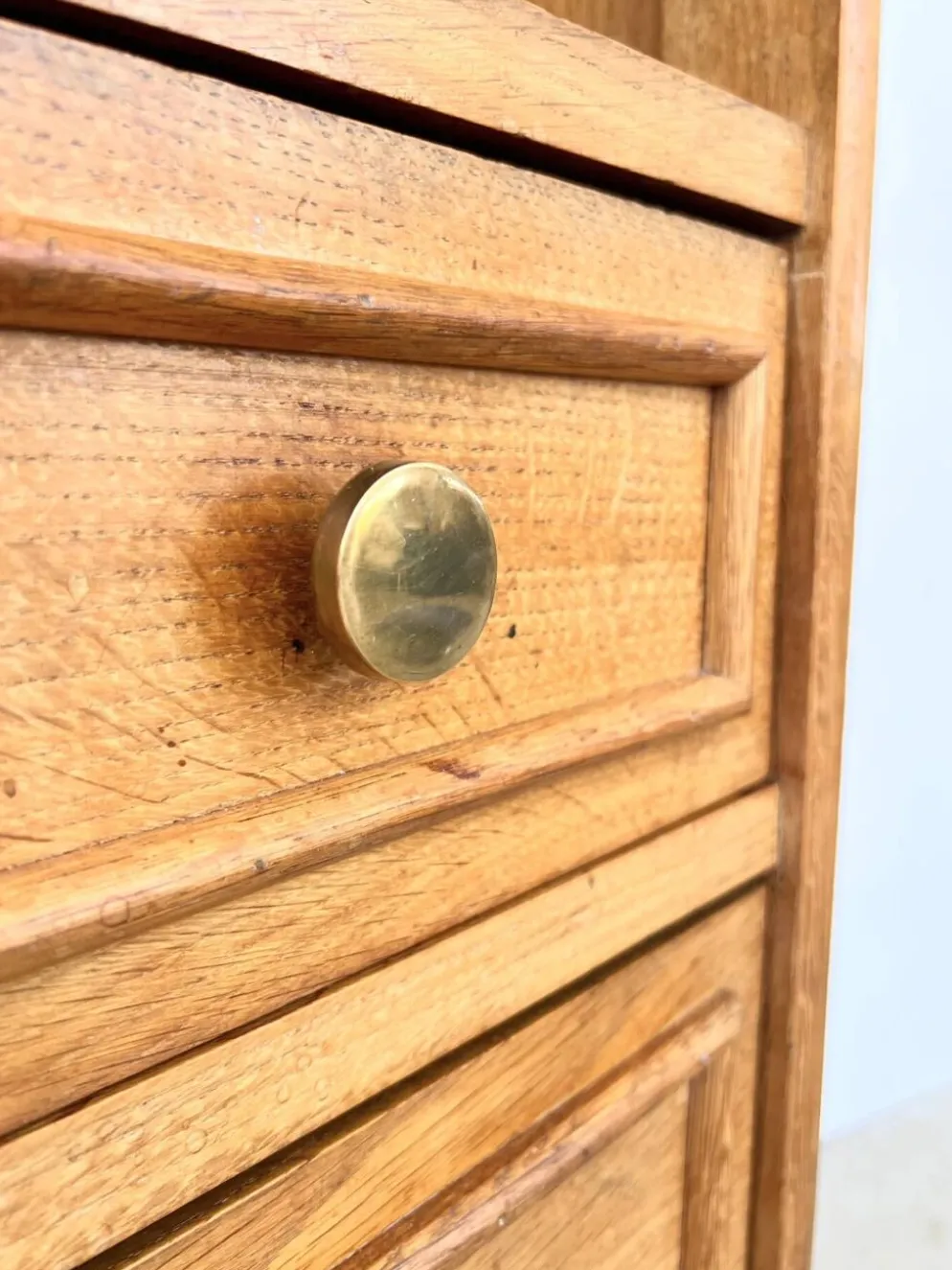 Bibliothèque commode chêne massif années 50