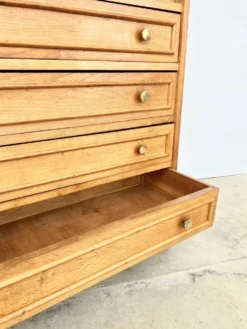 Bibliothèque commode chêne massif années 50
