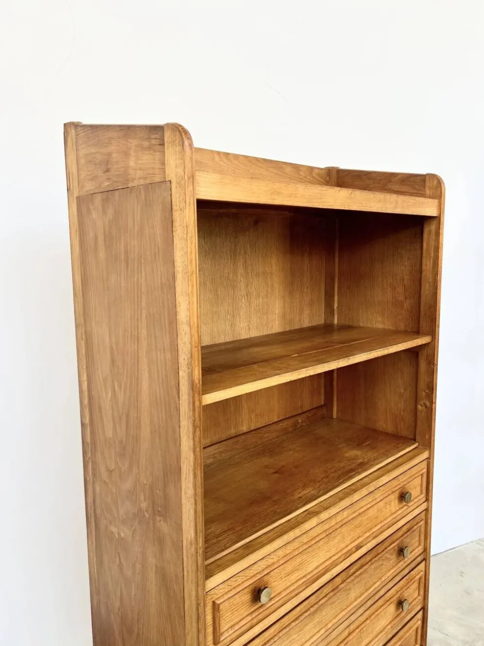 Bibliothèque commode chêne massif années 50