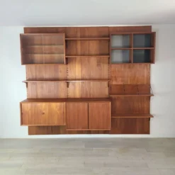 Bibliothèque danoise design Poul Cadovius teck scandinave vintage anné